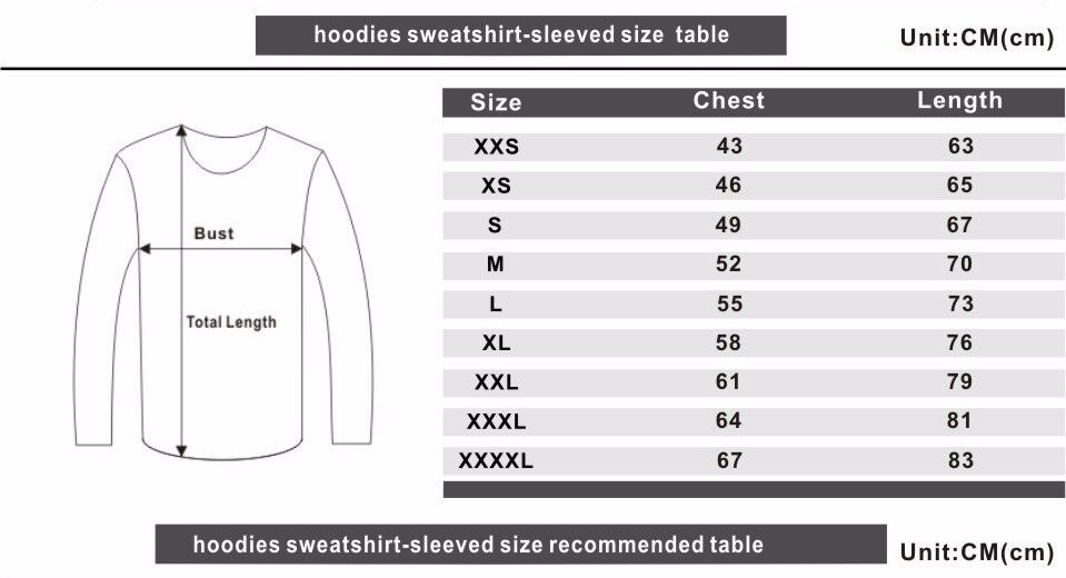Sweatshirt-Size-Chart